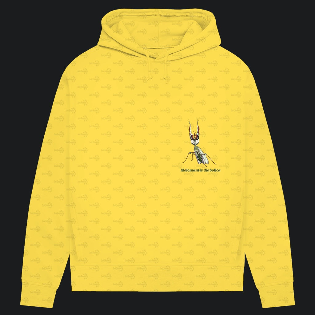 Damen Bio Hoodie mit Seitentaschen | Große Teufelsblume  Idolomantis diabolica