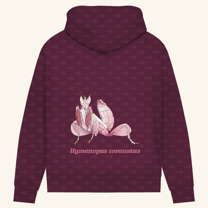 Damen Bio Hoodie mit Seitentaschen | Orchideenmantis orchid mantis Hymenopus coronatus