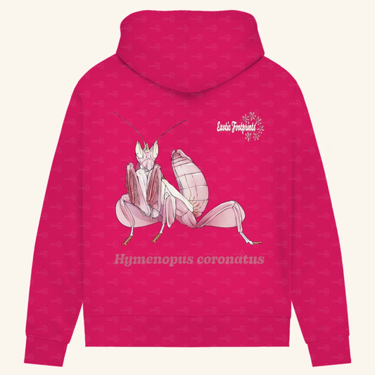 Damen Bio Hoodie mit Seitentaschen | Orchideenmantis orchid mantis Hymenopus coronatus