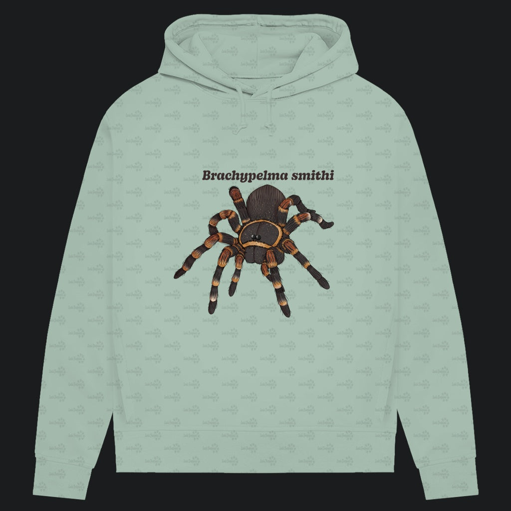Damen Bio Hoodie mit Seitentaschen | Rotknie Vogelspinne Weiblich  Brachypelma smithi