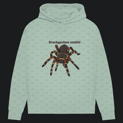 Damen Bio Hoodie mit Seitentaschen | Rotknie Vogelspinne Weiblich  Brachypelma smithi