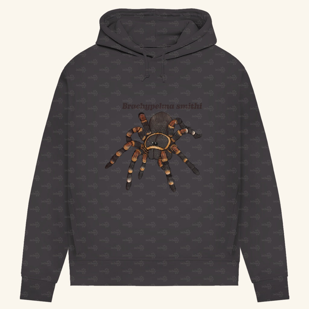 Damen Bio Hoodie mit Seitentaschen | Rotknie Vogelspinne Weiblich  Brachypelma smithi