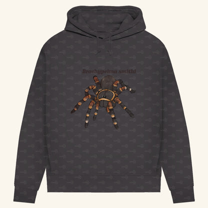 Damen Bio Hoodie mit Seitentaschen | Rotknie Vogelspinne Weiblich  Brachypelma smithi