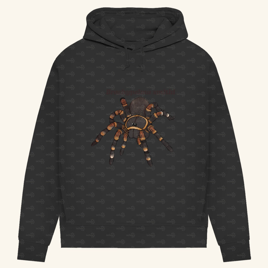 Damen Bio Hoodie mit Seitentaschen | Rotknie Vogelspinne Weiblich  Brachypelma smithi
