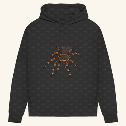 Damen Bio Hoodie mit Seitentaschen | Rotknie Vogelspinne Weiblich  Brachypelma smithi