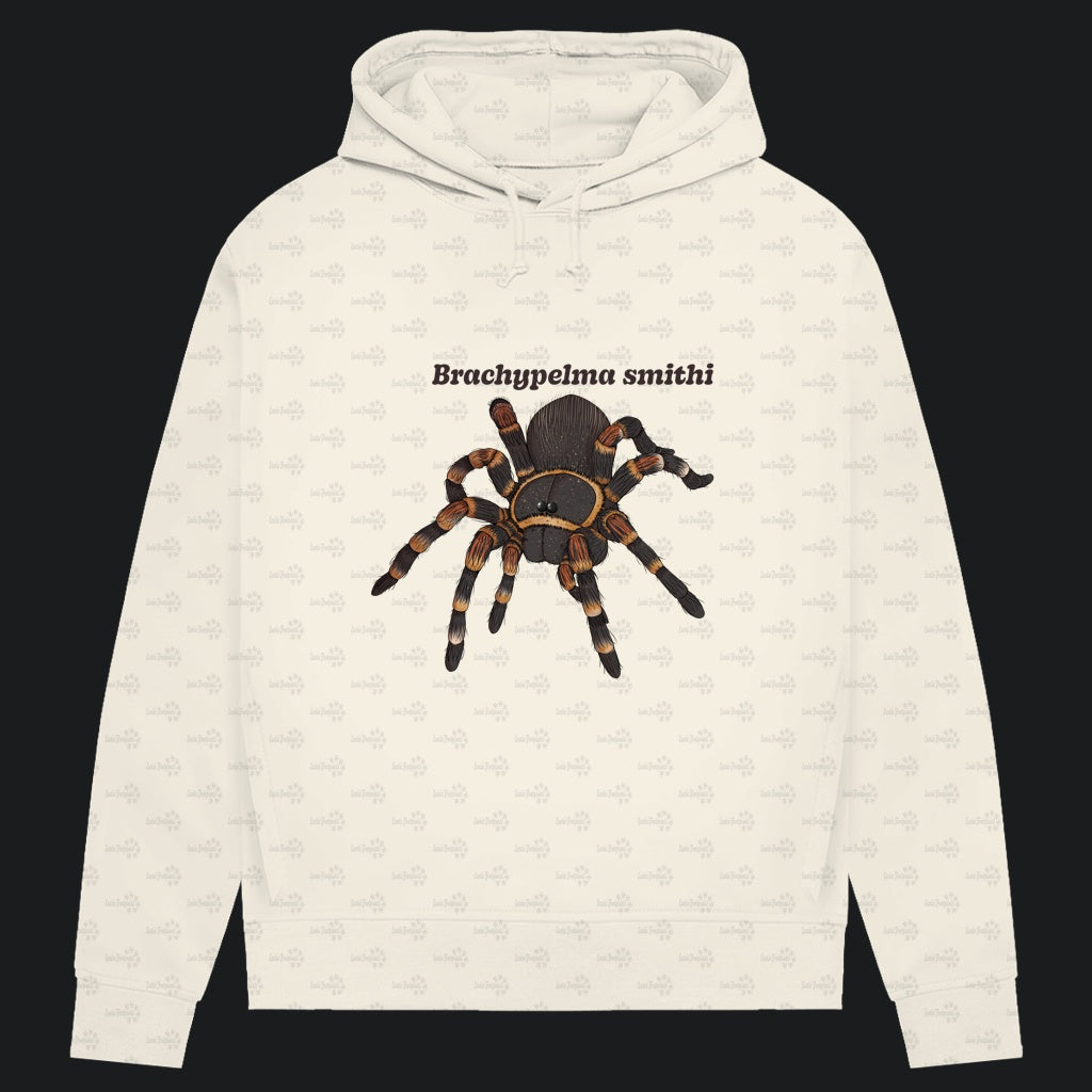 Damen Bio Hoodie mit Seitentaschen | Rotknie Vogelspinne Weiblich  Brachypelma smithi
