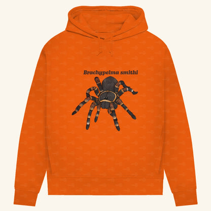 Damen Bio Hoodie mit Seitentaschen | Rotknie Vogelspinne Weiblich  Brachypelma smithi