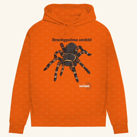 Damen Bio Hoodie mit Seitentaschen | Rotknie Vogelspinne Weiblich  Brachypelma smithi