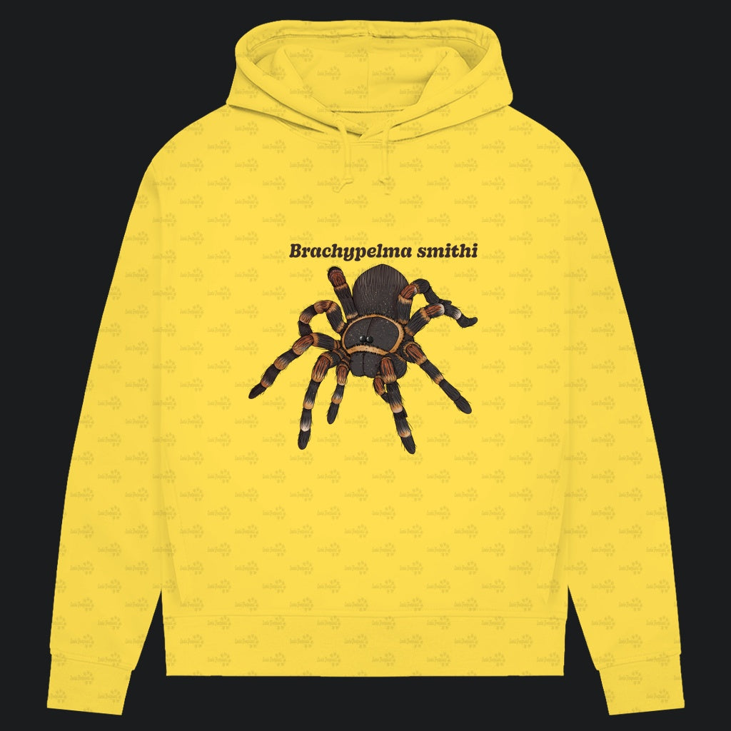 Damen Bio Hoodie mit Seitentaschen | Rotknie Vogelspinne Weiblich  Brachypelma smithi