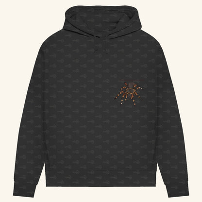 Damen Bio Hoodie mit Seitentaschen | Rotknie Vogelspinne Weiblich  Brachypelma smithi