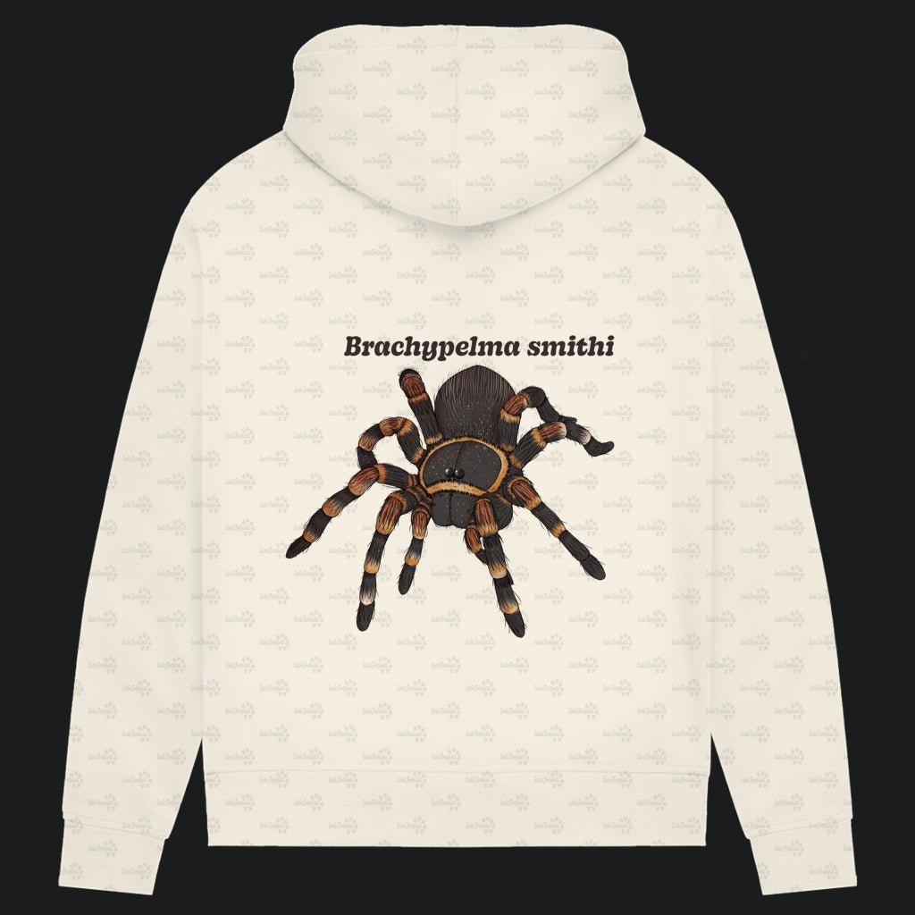 Damen Bio Hoodie mit Seitentaschen | Rotknie Vogelspinne Weiblich  Brachypelma smithi