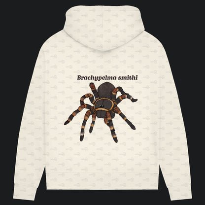Damen Bio Hoodie mit Seitentaschen | Rotknie Vogelspinne Weiblich  Brachypelma smithi