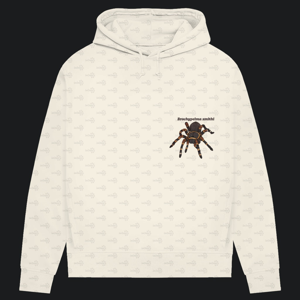 Damen Bio Hoodie mit Seitentaschen | Rotknie Vogelspinne Weiblich  Brachypelma smithi