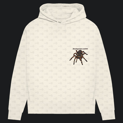 Damen Bio Hoodie mit Seitentaschen | Rotknie Vogelspinne Weiblich  Brachypelma smithi