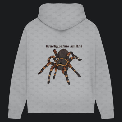 Damen Bio Hoodie mit Seitentaschen | Rotknie Vogelspinne Weiblich  Brachypelma smithi