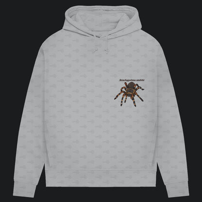Damen Bio Hoodie mit Seitentaschen | Rotknie Vogelspinne Weiblich  Brachypelma smithi