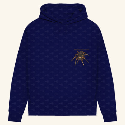 Damen Bio Hoodie mit Seitentaschen | Rotknie Vogelspinne Weiblich  Brachypelma smithi