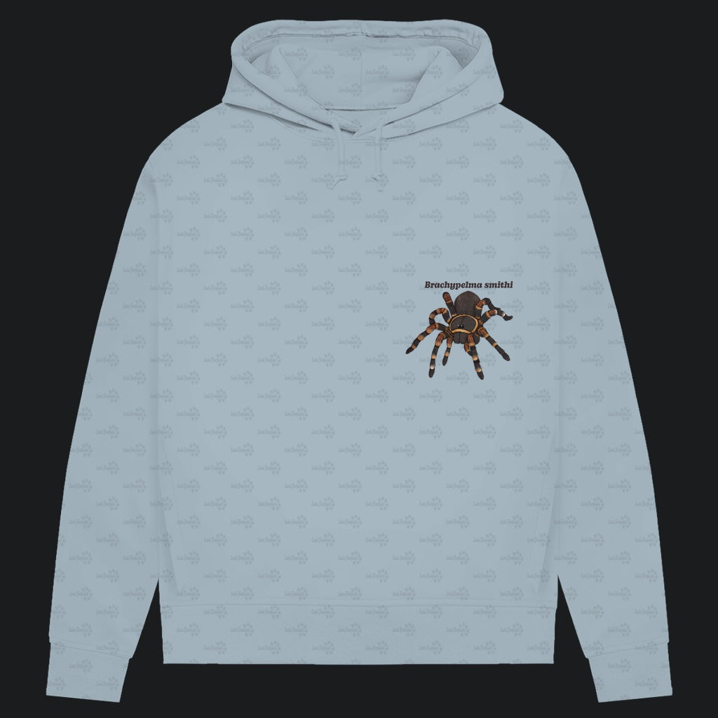 Damen Bio Hoodie mit Seitentaschen | Rotknie Vogelspinne Weiblich  Brachypelma smithi