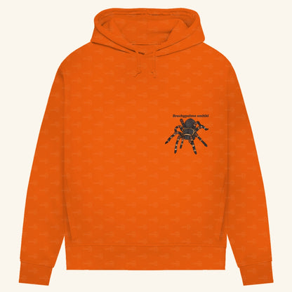 Damen Bio Hoodie mit Seitentaschen | Rotknie Vogelspinne Weiblich  Brachypelma smithi