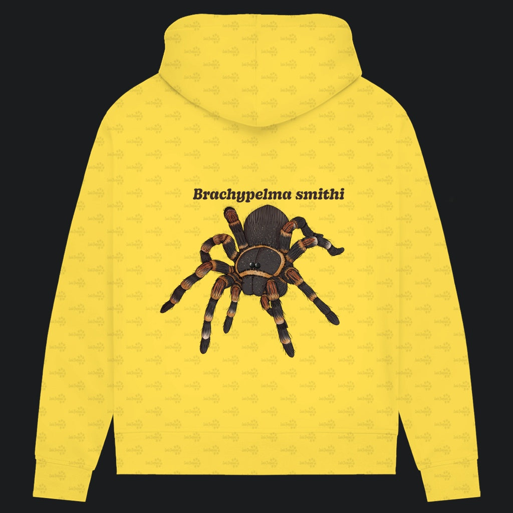 Damen Bio Hoodie mit Seitentaschen | Rotknie Vogelspinne Weiblich  Brachypelma smithi