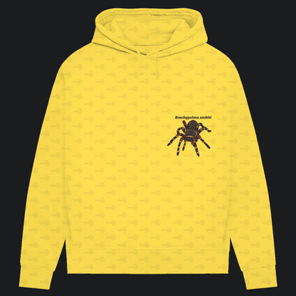 Damen Bio Hoodie mit Seitentaschen | Rotknie Vogelspinne Weiblich  Brachypelma smithi