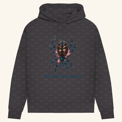 Damen Bio Hoodie mit Seitentaschen | Brasilianische Juwelvogelspinne Typhochlaena seladonia