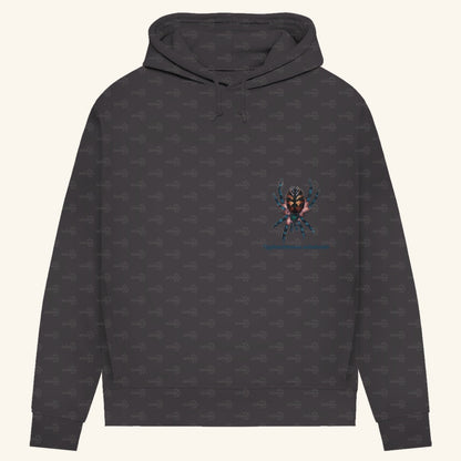 Damen Bio Hoodie mit Seitentaschen | Brasilianische Juwelvogelspinne Typhochlaena seladonia