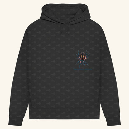 Damen Bio Hoodie mit Seitentaschen | Brasilianische Juwelvogelspinne Typhochlaena seladonia