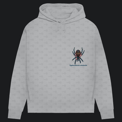Damen Bio Hoodie mit Seitentaschen | Brasilianische Juwelvogelspinne Typhochlaena seladonia
