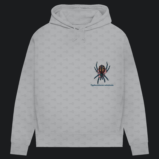 Damen Bio Hoodie mit Seitentaschen | Brasilianische Juwelvogelspinne Typhochlaena seladonia