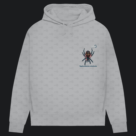 Damen Bio Hoodie mit Seitentaschen | Brasilianische Juwelvogelspinne Typhochlaena seladonia