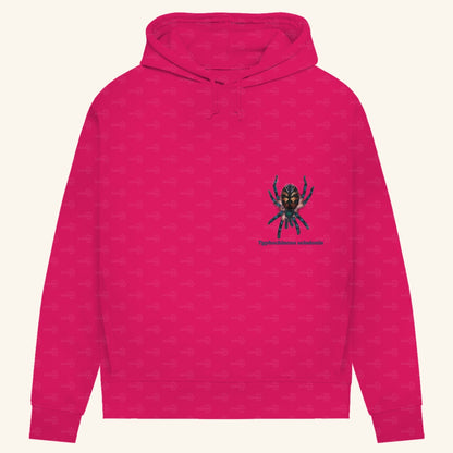 Damen Bio Hoodie mit Seitentaschen | Brasilianische Juwelvogelspinne Typhochlaena seladonia