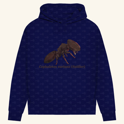 Damen Bio Hoodie mit Seitentaschen | Schildkrötenameise Cephalotes varians soldier