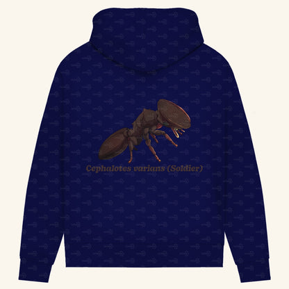 Damen Bio Hoodie mit Seitentaschen | Schildkrötenameise Cephalotes varians soldier