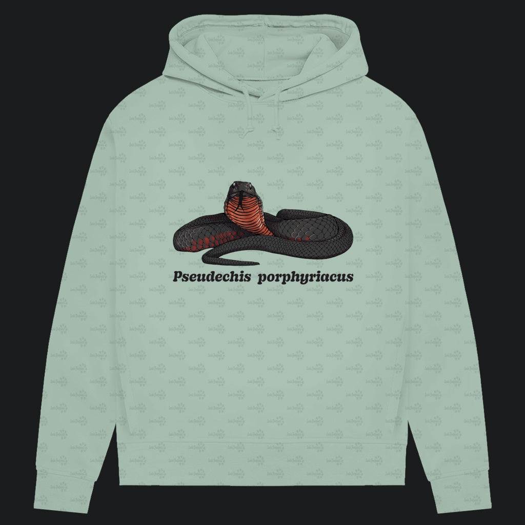 Damen Bio Hoodie mit Seitentaschen | Rotbäuchige Schwarzotter  Pseudechis porphyriacus