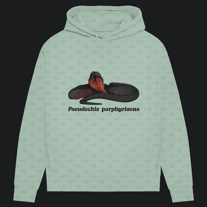 Damen Bio Hoodie mit Seitentaschen | Rotbäuchige Schwarzotter  Pseudechis porphyriacus