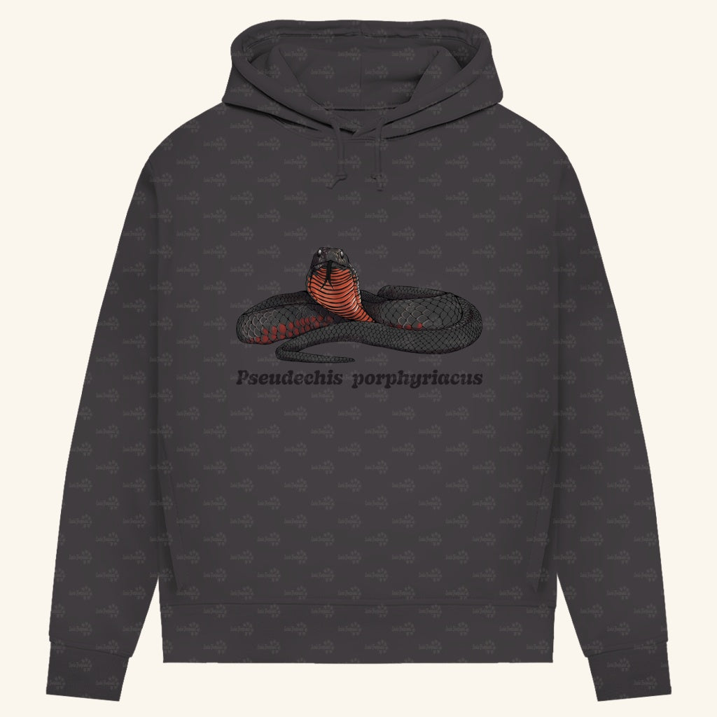 Damen Bio Hoodie mit Seitentaschen | Rotbäuchige Schwarzotter  Pseudechis porphyriacus