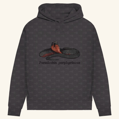 Damen Bio Hoodie mit Seitentaschen | Rotbäuchige Schwarzotter  Pseudechis porphyriacus