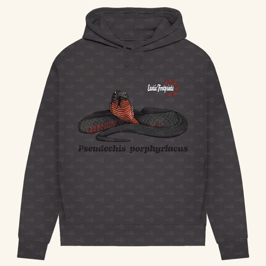 Damen Bio Hoodie mit Seitentaschen | Rotbäuchige Schwarzotter  Pseudechis porphyriacus