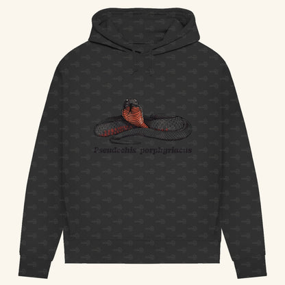 Damen Bio Hoodie mit Seitentaschen | Rotbäuchige Schwarzotter  Pseudechis porphyriacus
