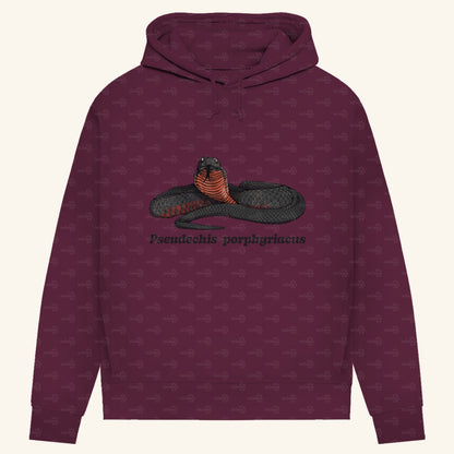Damen Bio Hoodie mit Seitentaschen | Rotbäuchige Schwarzotter  Pseudechis porphyriacus