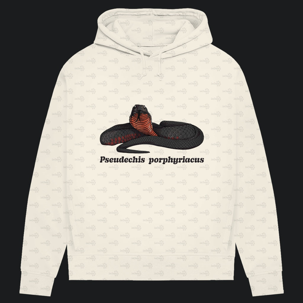 Damen Bio Hoodie mit Seitentaschen | Rotbäuchige Schwarzotter  Pseudechis porphyriacus