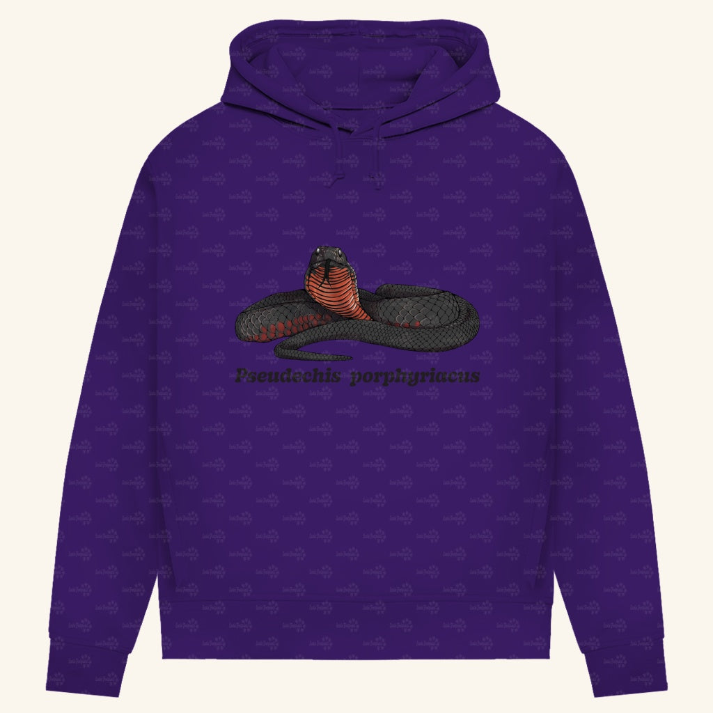 Damen Bio Hoodie mit Seitentaschen | Rotbäuchige Schwarzotter  Pseudechis porphyriacus
