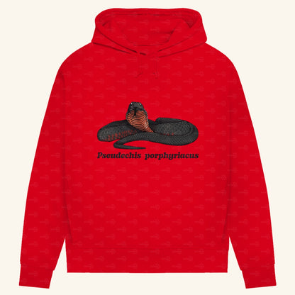 Damen Bio Hoodie mit Seitentaschen | Rotbäuchige Schwarzotter  Pseudechis porphyriacus