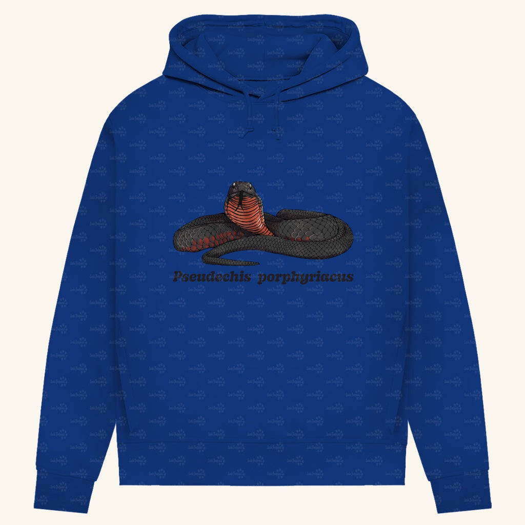 Damen Bio Hoodie mit Seitentaschen | Rotbäuchige Schwarzotter  Pseudechis porphyriacus