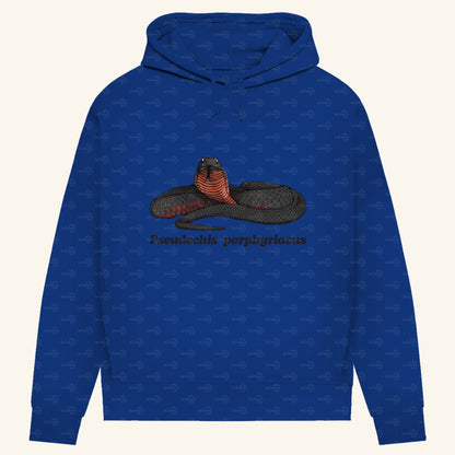 Damen Bio Hoodie mit Seitentaschen | Rotbäuchige Schwarzotter  Pseudechis porphyriacus