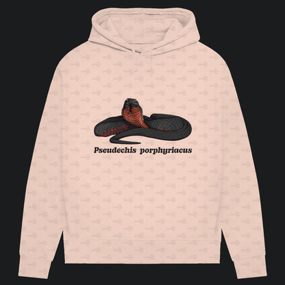 Damen Bio Hoodie mit Seitentaschen | Rotbäuchige Schwarzotter  Pseudechis porphyriacus