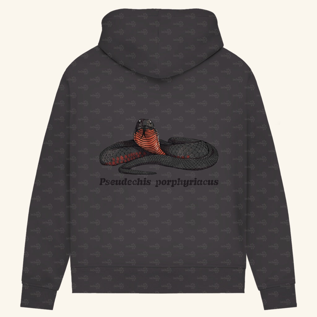 Damen Bio Hoodie mit Seitentaschen | Rotbäuchige Schwarzotter  Pseudechis porphyriacus