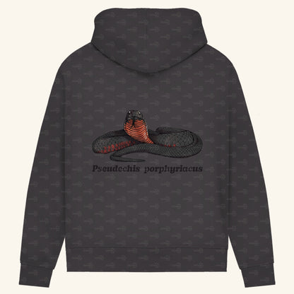 Damen Bio Hoodie mit Seitentaschen | Rotbäuchige Schwarzotter  Pseudechis porphyriacus