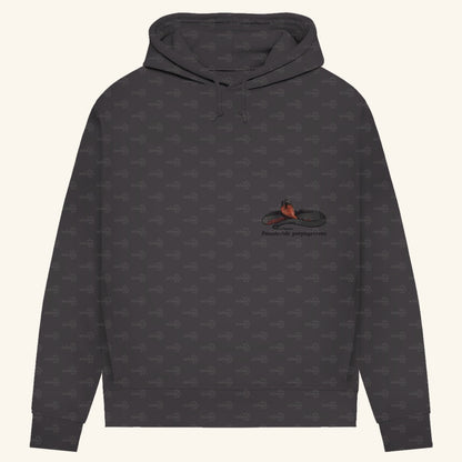 Damen Bio Hoodie mit Seitentaschen | Rotbäuchige Schwarzotter  Pseudechis porphyriacus